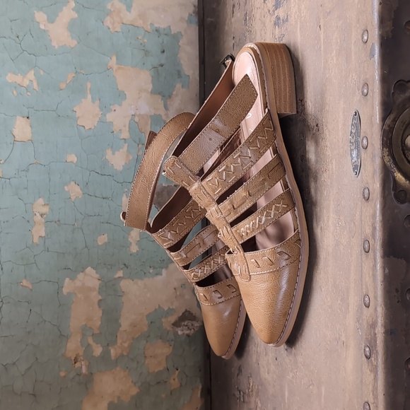 Miim Leather Mule Strappy Sandals - Picture 7 of 8